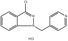 3-氯-1-(吡啶-4-甲基)-1H-吲唑盐酸盐, 1187932-80-4, 结构式