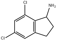 5,7-Dichloro-indan-1-ylamine Struktur