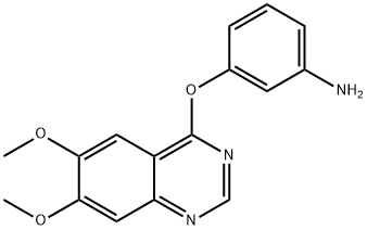 3-[(6,7-dimethoxy-4-quinazolinyl)oxy]aniline Struktur