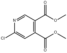 dimethyl 6-chloropyridine-3,4-dicarboxylate Struktur