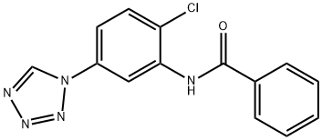 N-[2-chloro-5-(1H-tetrazol-1-yl)phenyl]benzamide Struktur