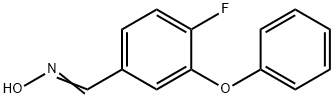 4-フルオロ-3-フェノキシベンズアルデヒドオキシム 化学構造式