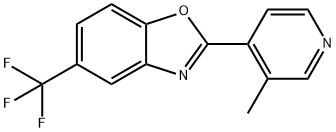 2-(3-Methylpyridin-4-yl)-5-(trifluoromethyl)benzo[d]oxazole 结构式