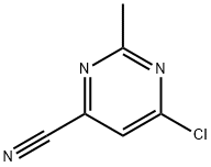 6-chloro-2-methylpyrimidine-4-carbonitrile Structure