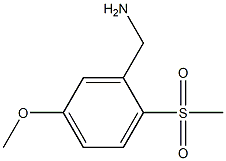 2-Methanesulfonyl-5-methoxy-benzylamine Struktur