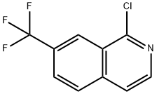 1-クロロ-7-(トリフルオロメチル)イソキノリン 化学構造式