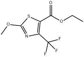 2-methoxy-4-(trifluoromethyl)-5-Thiazolecarboxylic acid ethyl ester 化学構造式