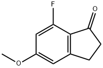 7-氟-5-甲氧基茚酮, 1199782-74-5, 结构式