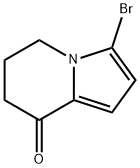 3-bromo-6,7-dihydroindolizin-8(5H)-one Struktur