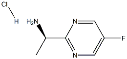 (R)-1-(5-氟嘧啶-2-基)乙胺盐酸盐 结构式