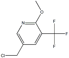 5-(Chloromethyl)-2-methoxy-3-(trifluoromethyl)pyridine Struktur