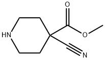 methyl 4-cyanopiperidine-4-carboxylate Struktur