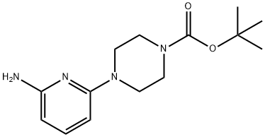 4-(6-Amino-pyridin-2-yl)-piperazine-1-carboxylic acid tert-butyl ester 结构式