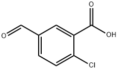 2-chloro-5-formylbenzoic acid, 1206625-81-1, 结构式