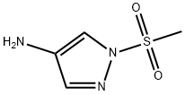 1-(甲基磺酰基)-1H-吡唑-4-胺, 1206641-28-2, 结构式
