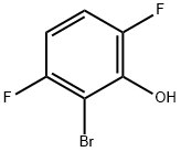 2-ブロモ-3,6-ジフルオロフェノール 化学構造式