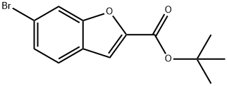 6-溴苯并呋喃-2-羧酸叔丁酯 结构式