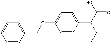 2-(4-(Benzyloxy)Phenyl)-3-Methylbutanoic Acid Struktur