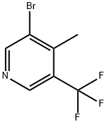 3-Bromo-4-methyl-5-(trifluoromethyl)pyridine Structure