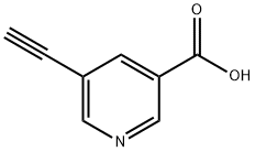 5-ethynylnicotinic acid Struktur