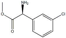 METHYL (2S)-2-AMINO-2-(3-CHLOROPHENYL)ACETATE Structure