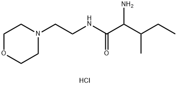 2-氨基-3-甲基-N-[2-(吗啉-4-基)乙基]戊酰胺二盐酸, 1214672-15-7, 结构式