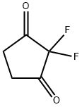 2,2-Difluorocyclopentane-1,3-dione Structure