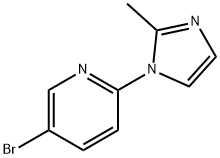5-bromo-2-(2-methylimidazol-1-yl)pyridine 结构式