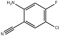 2-Amino-5-chloro-4-fluoro-benzonitrile Struktur