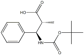 (2R, 3R)-3-(BOC-氨基)-2-甲基-3-苯基丙酸, 1217456-02-4, 结构式