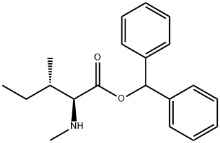 N-methyl-L-isoleucine benzhydryl ester Structure