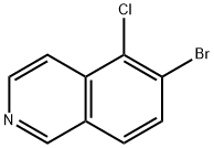 6-Bromo-5-chloro-isoquinoline Struktur