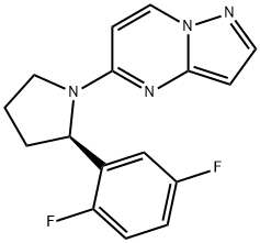 (2R)-2-(2,5-difluorophenyl)-1-{pyrazolo[1,5-a]pyrimidin-5-yl}pyrrolidine Structure