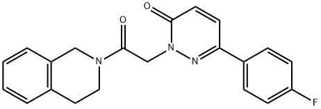 2-[2-(3,4-dihydroisoquinolin-2(1H)-yl)-2-oxoethyl]-6-(4-fluorophenyl)pyridazin-3(2H)-one Struktur