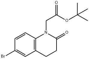 2-(6-溴-2-氧代-3,4-二氢喹啉基)乙酸叔丁酯, 1224927-63-2, 结构式