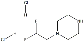 1-(2,2-二氟乙基)哌嗪盐酸盐, 1225276-98-1, 结构式