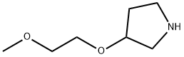 3-(2-甲氧基乙氧基)吡咯烷, 1225517-28-1, 结构式