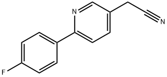 [6-(4-Fluoro-phenyl)-pyridin-3-yl]-acetonitrile Structure