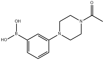 B-[3-(4-acetyl-1-piperazinyl)phenyl]Boronic acid Struktur