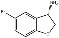 (S)-5-溴-2,3-二氢苯并呋喃-3-胺, 1228565-88-5, 结构式
