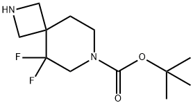 5,5-二氟-2,7-二氮杂螺[3.5]壬烷-7-羧酸叔丁酯 结构式
