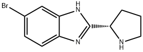 (S)-6-bromo-2-(pyrrolidin-2-yl)-1H-benzo[d]imidazole Struktur