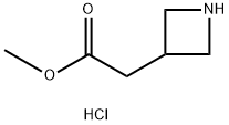 Azetidin-3-yl-acetic acid methyl ester hydrochloride Structure