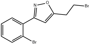 5-(2-Bromo-ethyl)-3-(2-bromophenyl)-isoxazole Structure