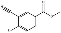 4-溴-3-氰基苯甲酸甲酯, 1232424-44-0, 结构式