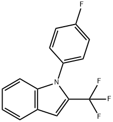 1-(4-Fluorophenyl)-2-(trifluoromethyl)-1H-indole Struktur