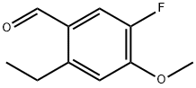 2-Ethyl-5-fluoro-4-methoxybenzaldehyde Struktur