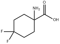 1-氨基-4,4-二氟环己烷-1-羧酸, 1240529-10-5, 结构式