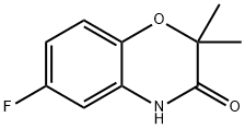 2,2-二甲基-6-氟-2H-苯并[B][1,4]噁嗪-3(4H)-酮, 1242014-94-3, 结构式