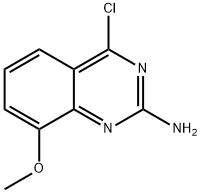 4-クロロ-8-メトキシキナゾリン-2-アミン 化学構造式